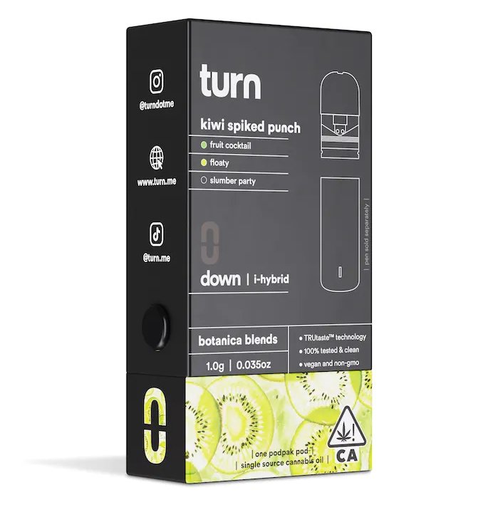 Turn Pods Kiwi Spiked Punch 1G Pod